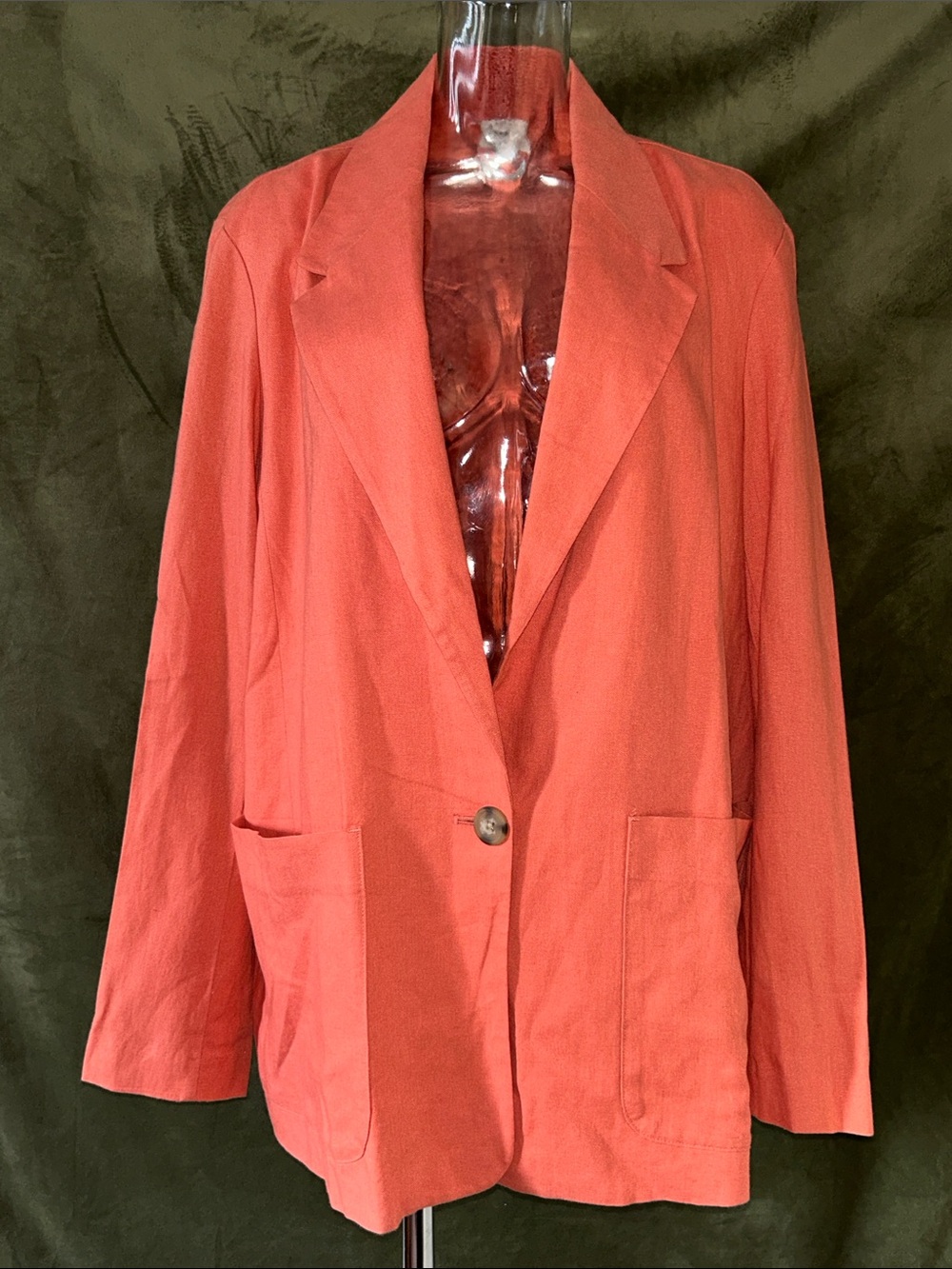 a new day Coral Single-Button Blazer